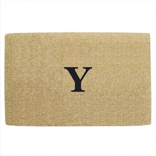 Nedia Home Nedia Home O2129Y Heavy Duty Coir Mat - 22 x 36 In. No Border - Monogrammed Y O2129Y